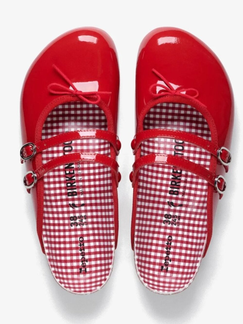 Scala Mules - Repetto x Birkenstock Flame Red
